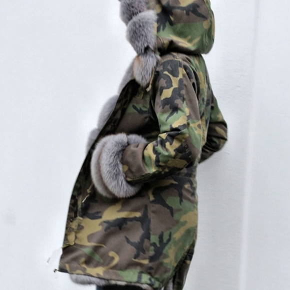 Thicken Warm Winter Coat Hood Down Parka Faux Fur Outdoor Overcoat  - Picture 4 of 4